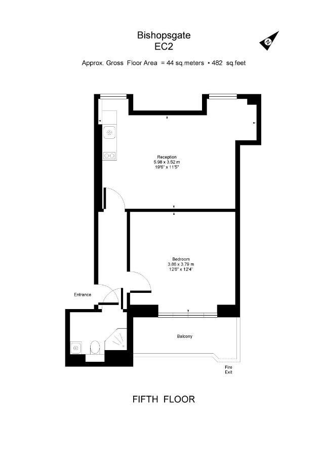 Apartment 5, 48 Bishopsgate By City Living 伦敦 外观 照片